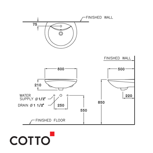 Alice Wall Hung Basin - Image 2